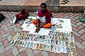 Street life around the Sri Meenakshi-Sundareshwarar Temple of Madurai. Tamil Nadu.  